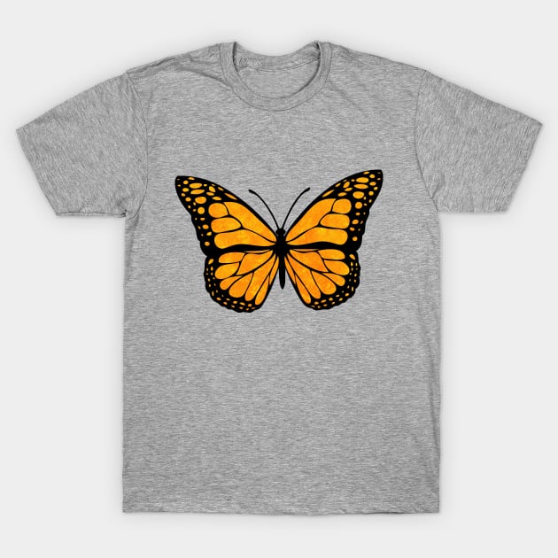 Yellow Butterfly T-Shirt by fearcity